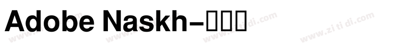 Adobe Naskh字体转换